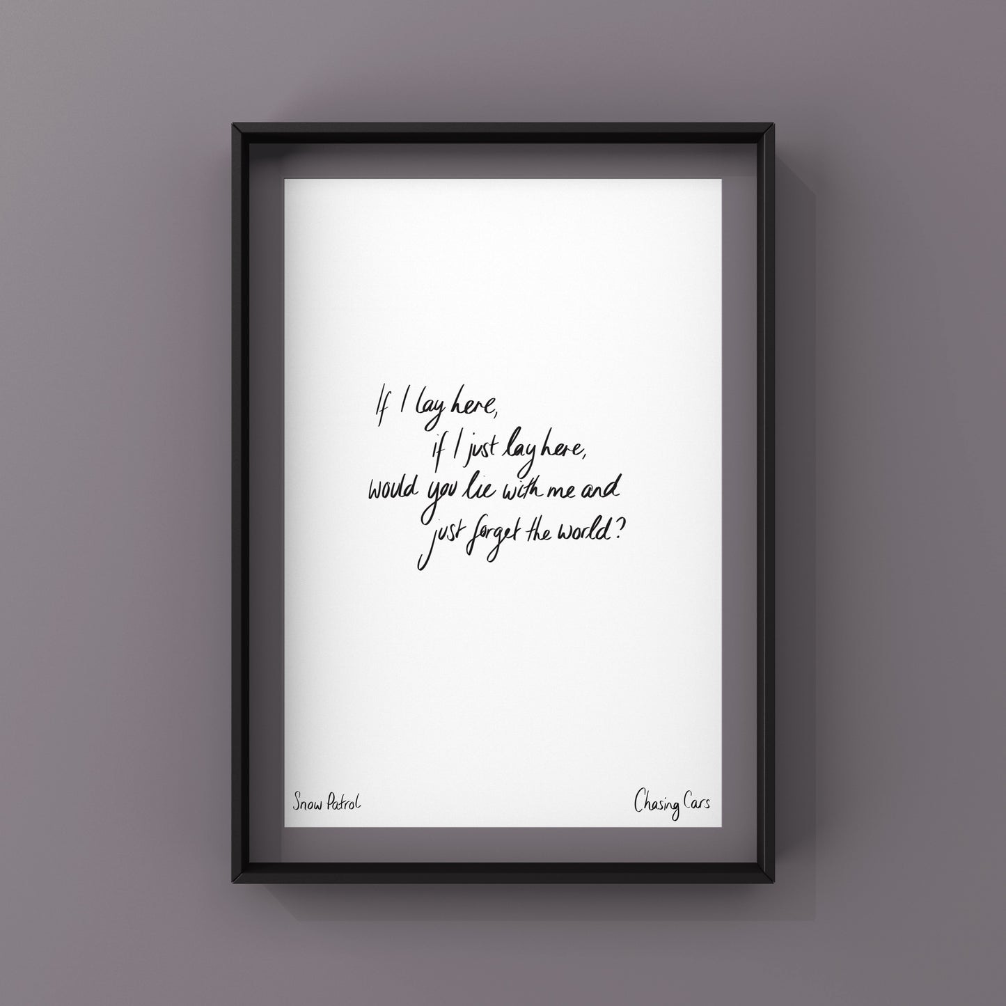 Chasing Cars - Snow Patrol