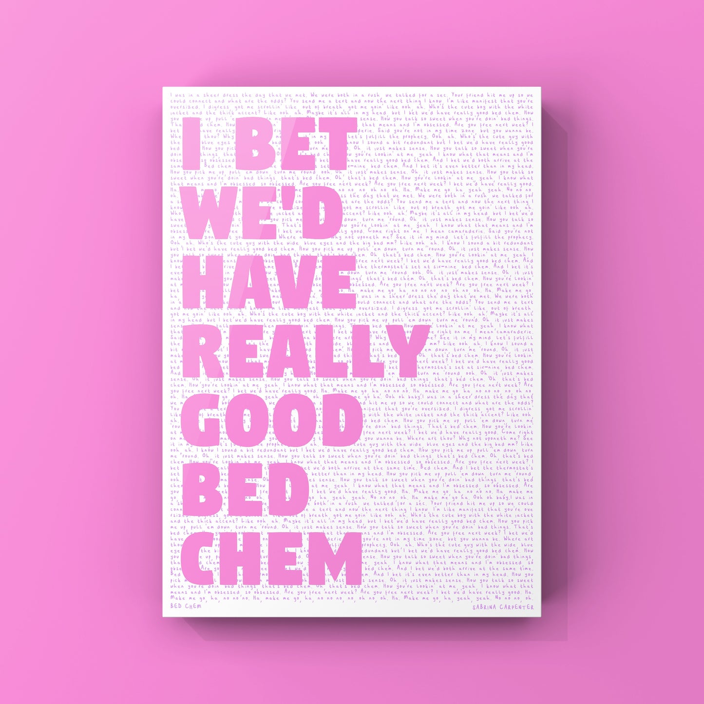 BED CHEM - SABRINA CARPENTER