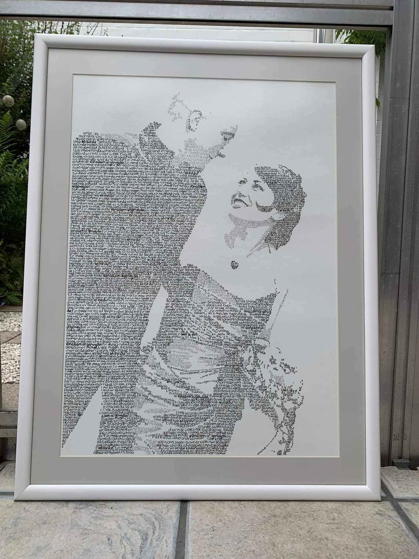Custom Handwritten Lyric Portrait - PRINT