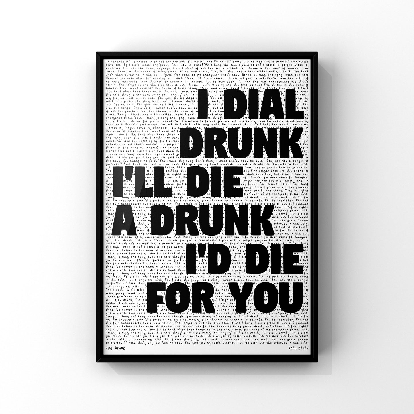 DIAL DRUNK - NOAH KAHAN