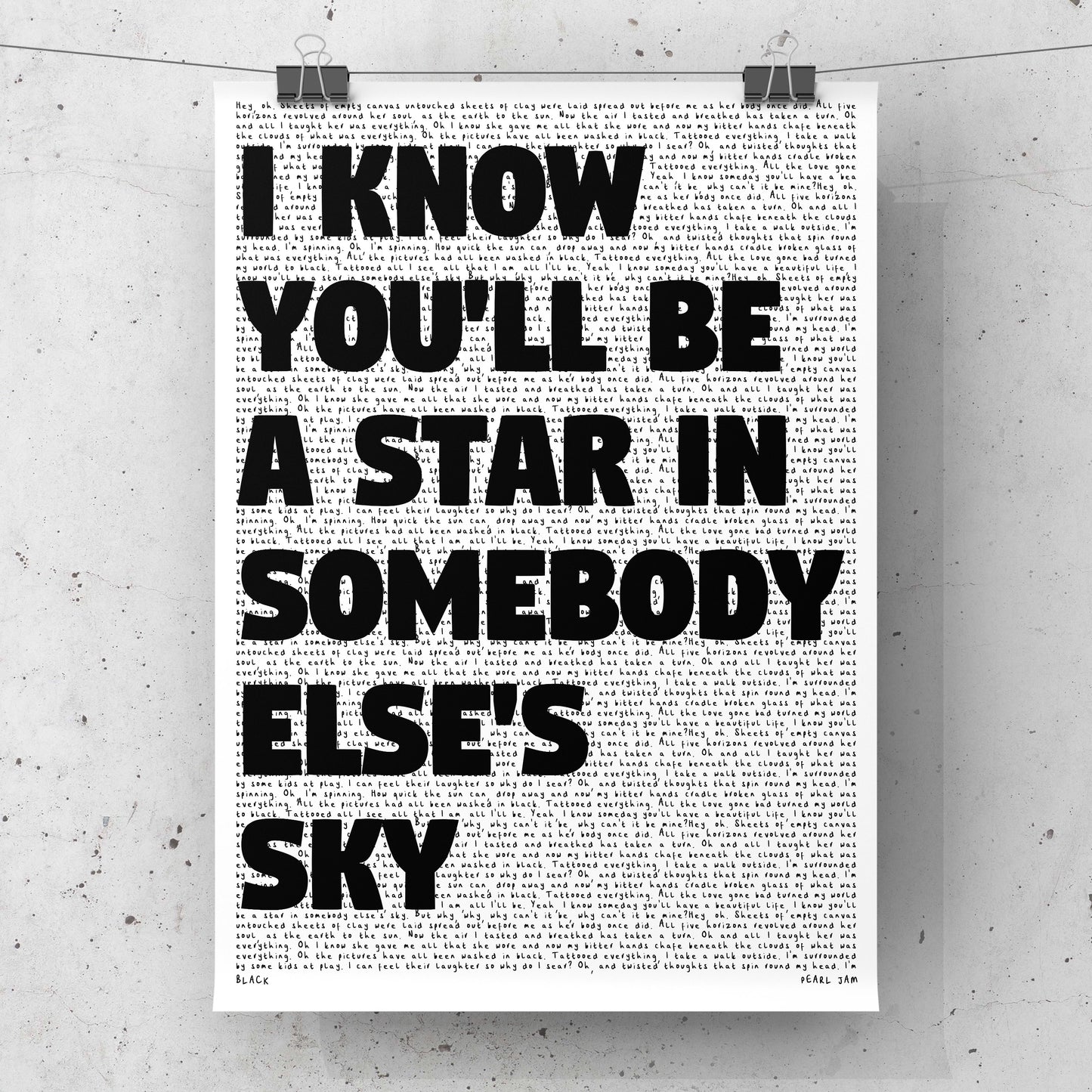 BLACK - PEARL JAM