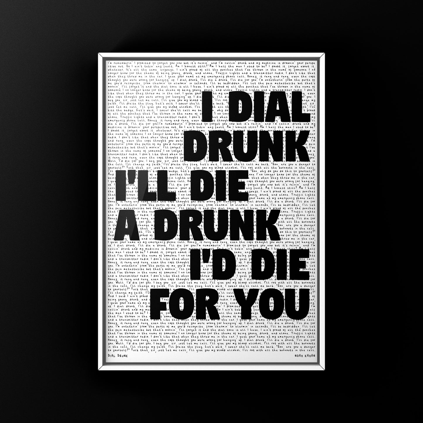 DIAL DRUNK - NOAH KAHAN