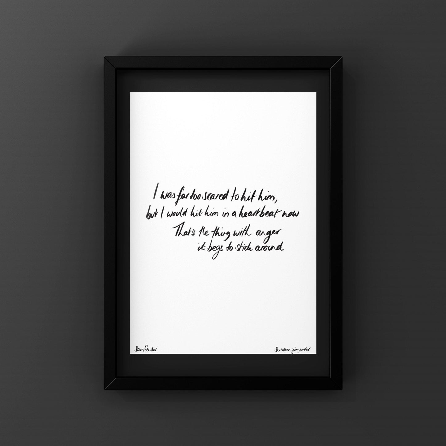 Seventeen going under - Sam Fender - DIGITAL DOWNLOAD