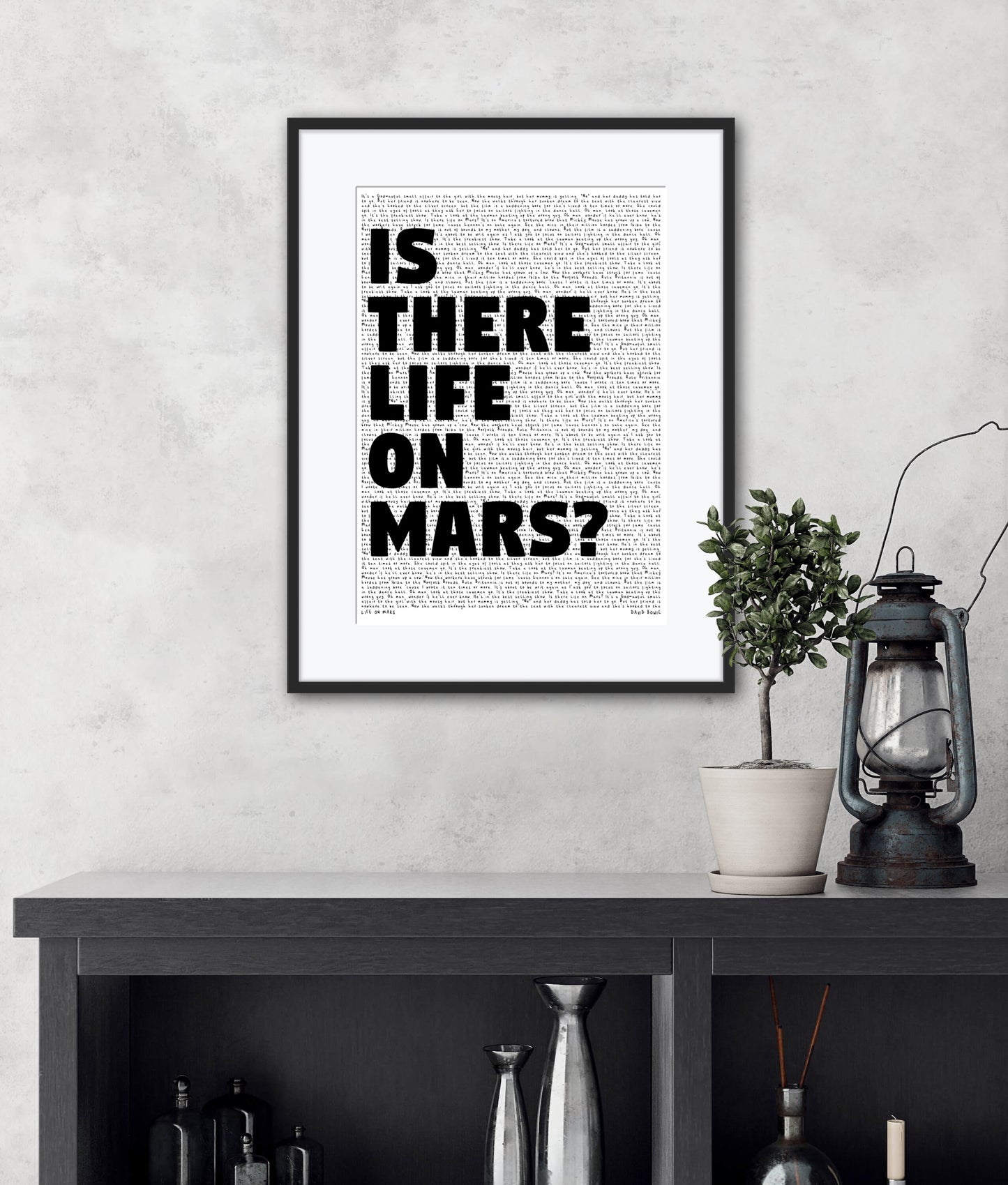 Custom Lyric Poster