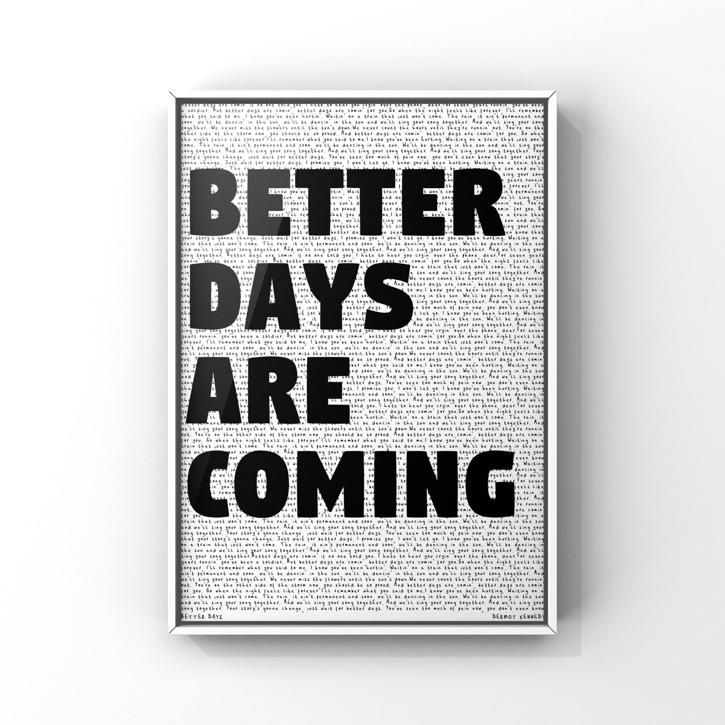 Custom Lyric Poster