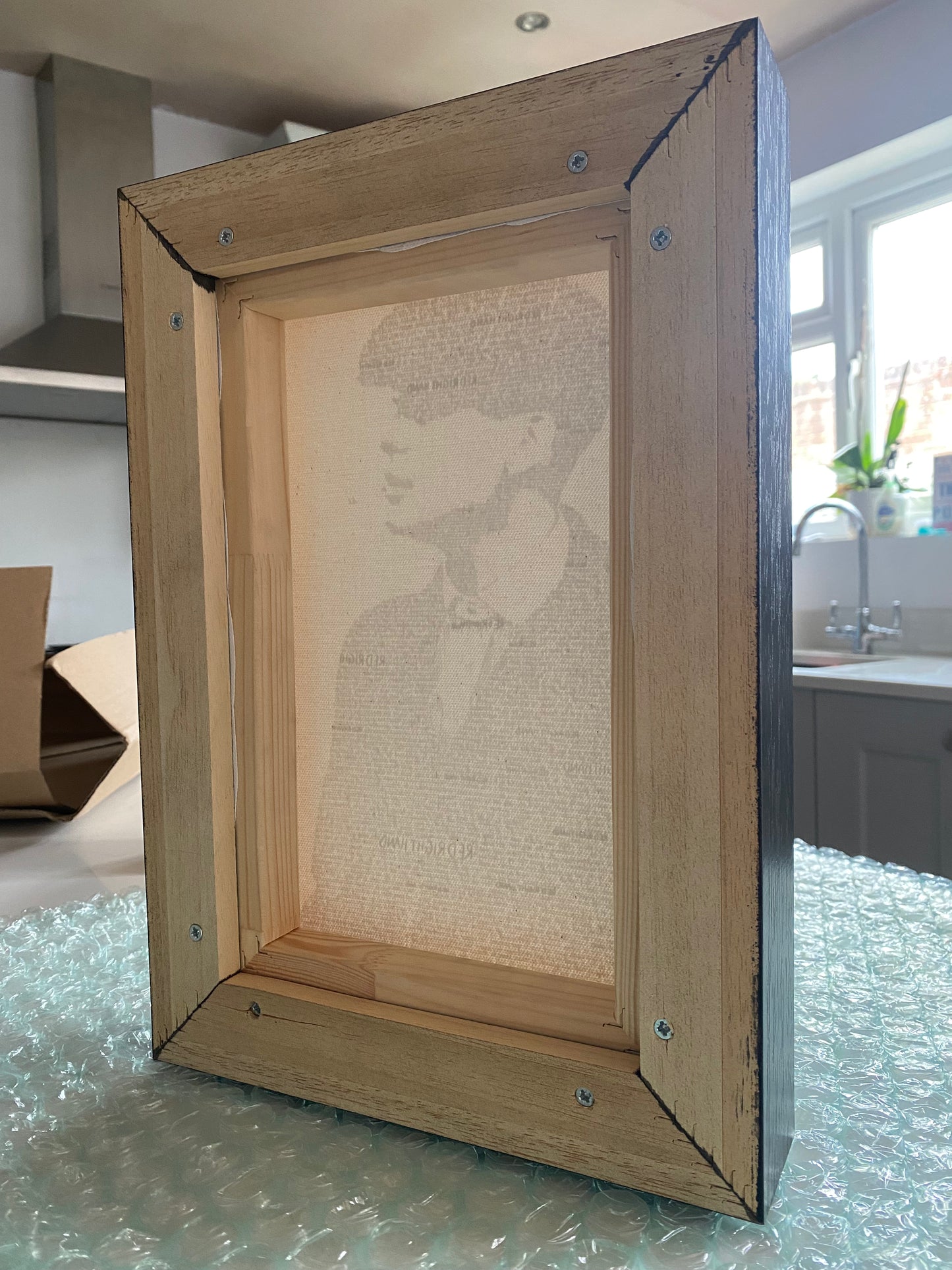 Custom handwritten portrait - QUALITY FRAMED CANVAS