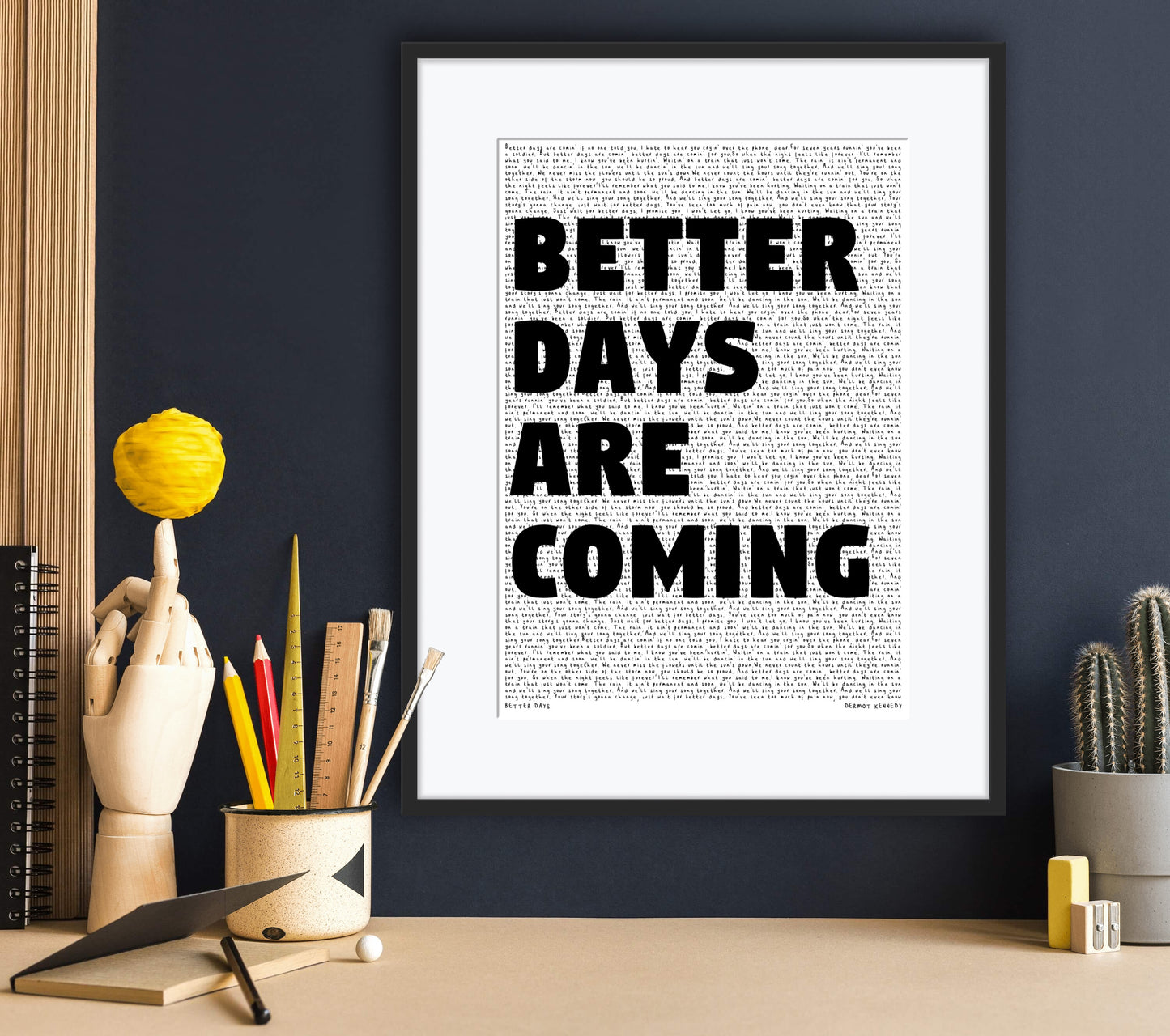Custom Lyric Poster