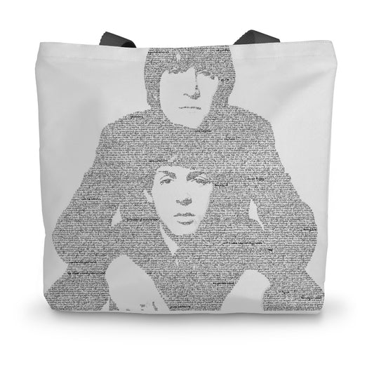 Lennon and McCartney Canvas Tote Bag