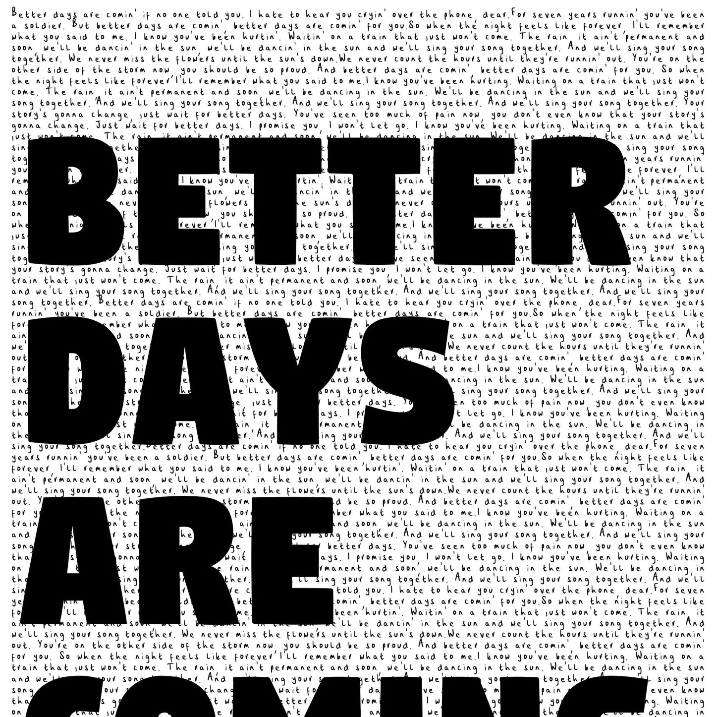 BETTER DAYS PRINT - DERMOT KENNEDY